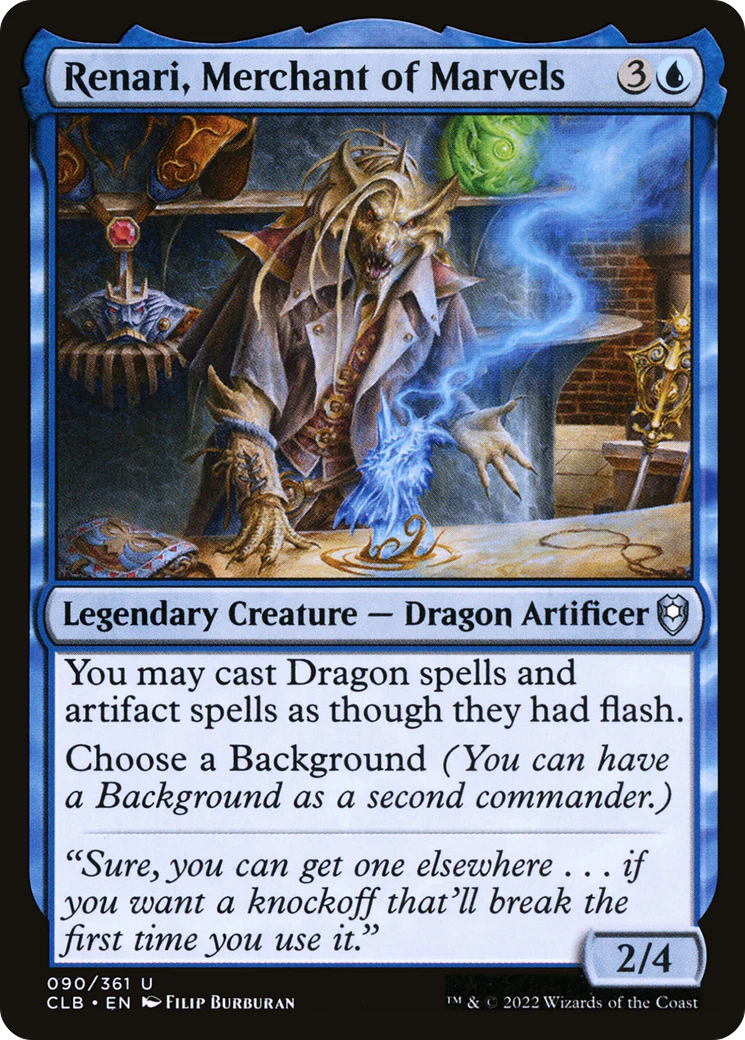 Renari, Merchant of Marvels (CLB-090)  Foil - Commander Legends: Battle for Baldur's Gate