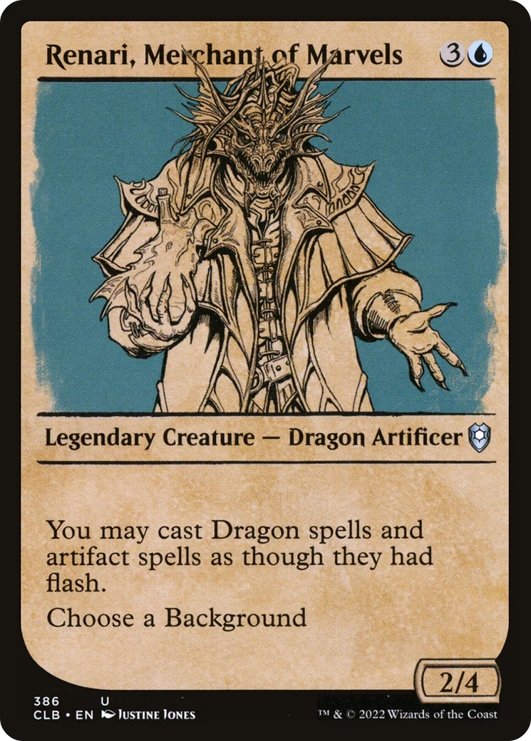 Renari, Merchant of Marvels (Showcase) (CLB-386)  - Commander Legends: Battle for Baldur's Gate: (Showcase)