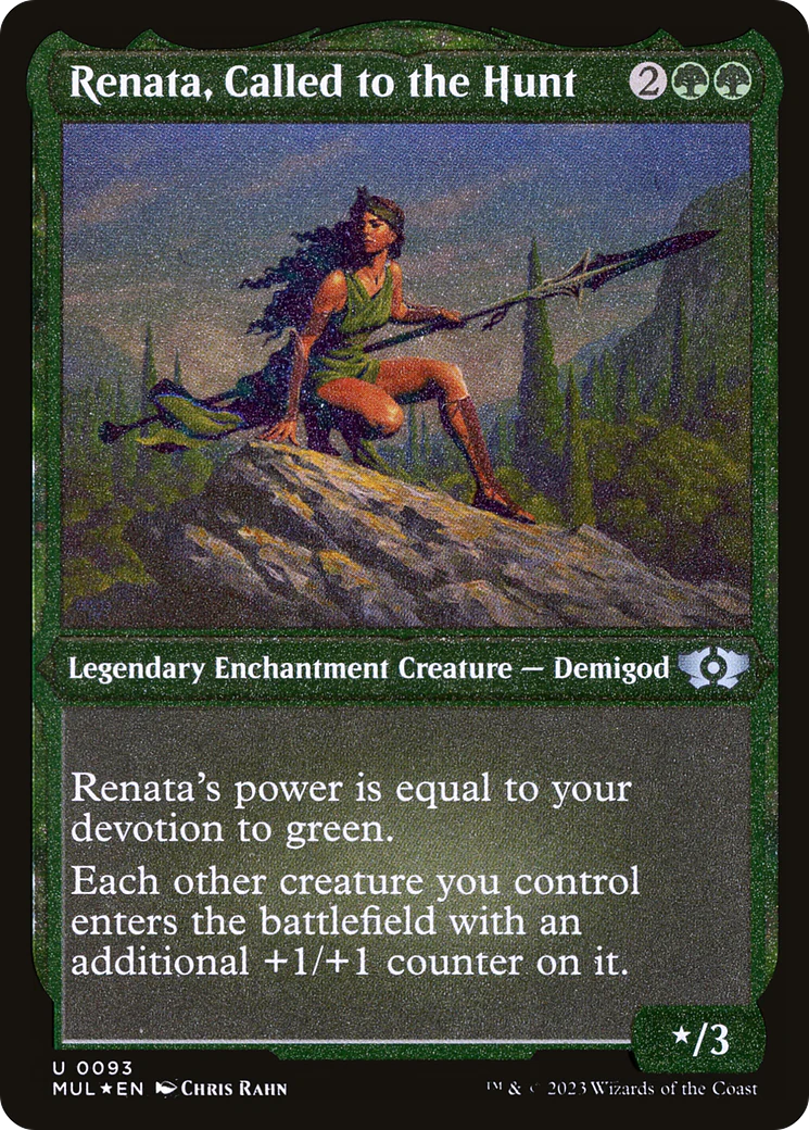 Renata, Called to the Hunt (Foil Etched) (MUL-093)  Foil - Multiverse Legends: (enchantment)
