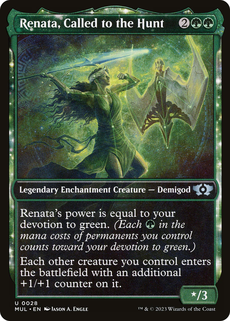 Renata, Called to the Hunt (MUL-028)  Foil - Multiverse Legends: (Showcase, enchantment)