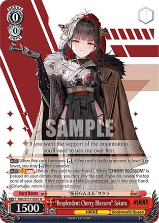 "Resplendent Cherry Blossom" Sakura (NIK/S117-E061 R) - GODDESS OF VICTORY: NIKKE