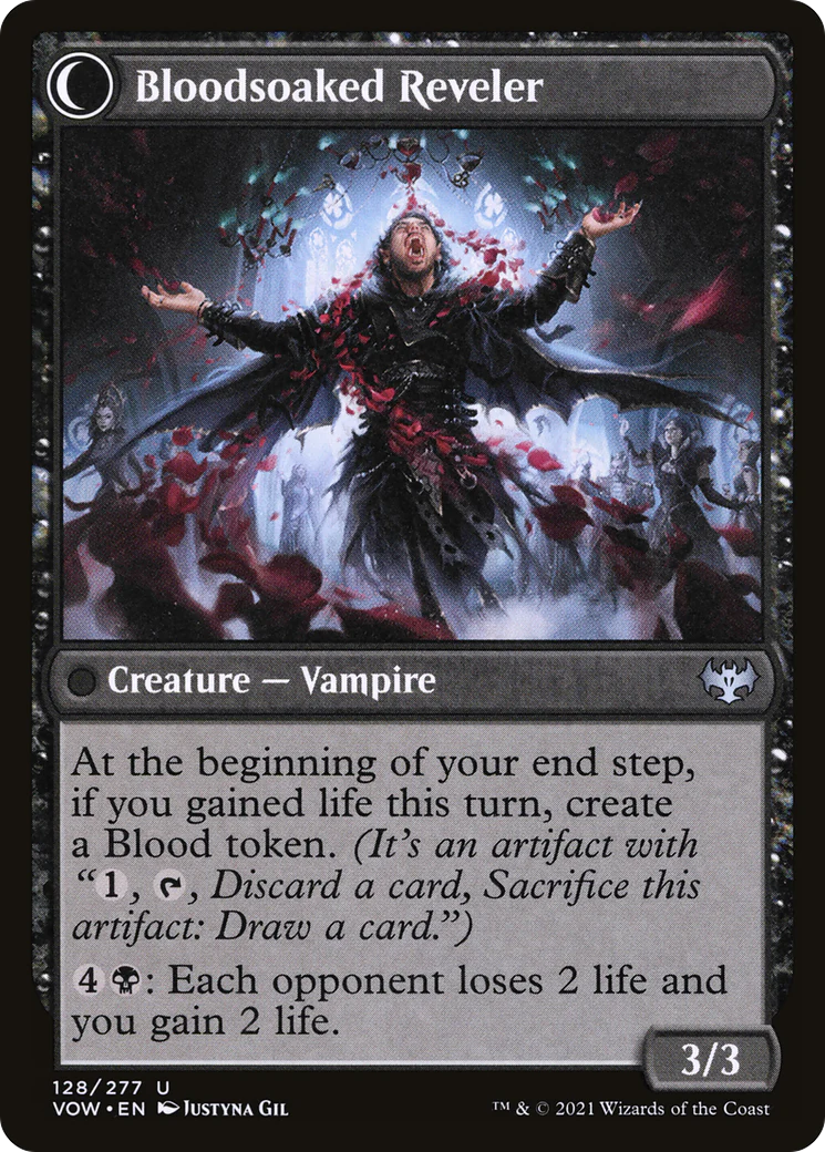 Restless Bloodseeker (VOW-128)  - Innistrad: Crimson Vow: (Double Faced Transform) - Image 2