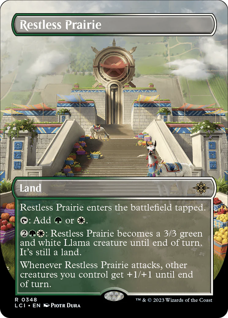 Restless Prairie (Borderless) (LCI-348)  Foil - The Lost Caverns of Ixalan