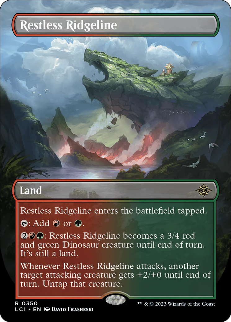 Restless Ridgeline (Borderless) (LCI-350)  Foil - The Lost Caverns of Ixalan