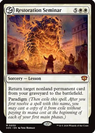 Restoration Seminar (SOS-030)  Foil - Secrets of Strixhaven