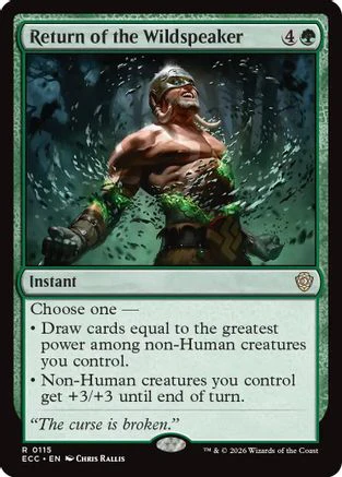 Return of the Wildspeaker (ECC-115)  - Commander: Lorwyn Eclipsed