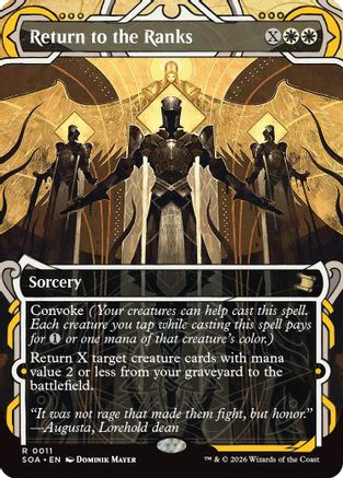 Return to the Ranks (SOA-011)  - Secrets of Strixhaven: Mystical Archive