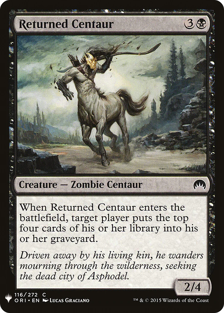 Returned Centaur (LIST-ORI-116)  - The List