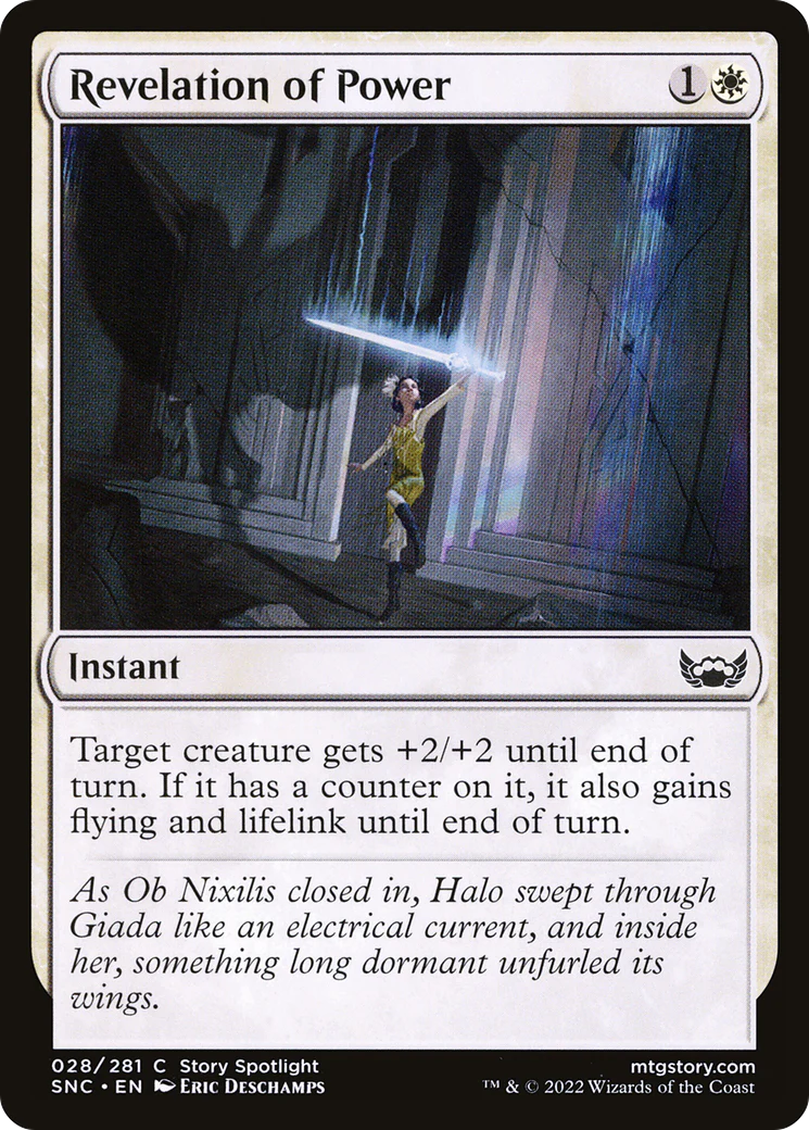 Revelation of Power (SNC-028)  Foil - Streets of New Capenna