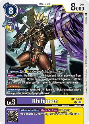 Rhihimon (BT18-081) - Release Special Booster 2.0