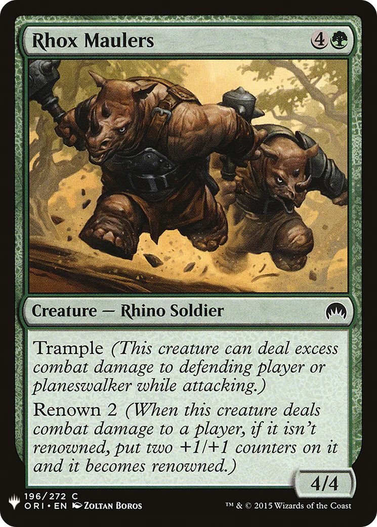 Rhox Maulers (LIST-196) - The List
