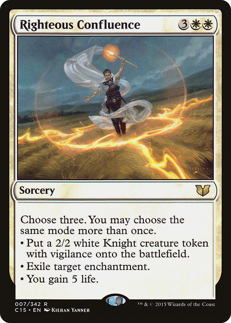 Righteous Confluence (C15-007)  - Commander 2015