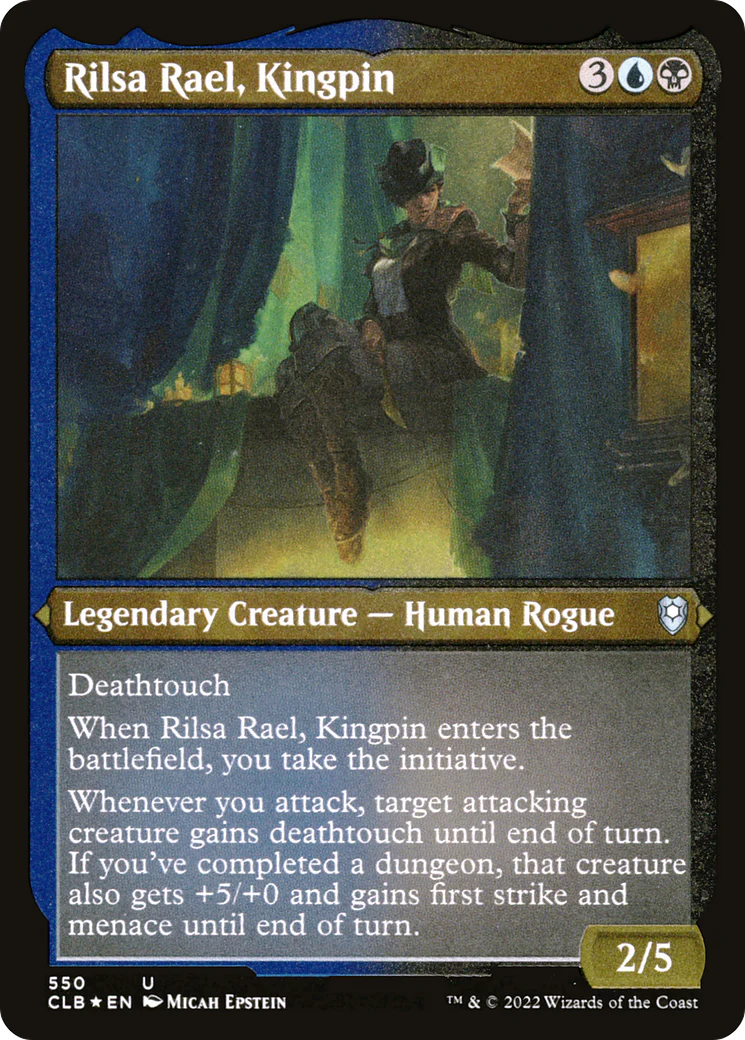 Rilsa Rael, Kingpin (CLB-550)  Etched Foil - Commander Legends: Battle for Baldur's Gate