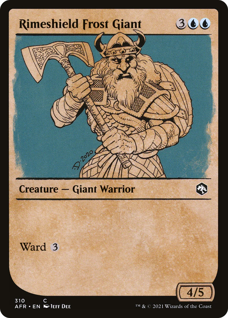 Rimeshield Frost Giant (Showcase) (AFR-310)  - Adventures in the Forgotten Realms: (Showcase)