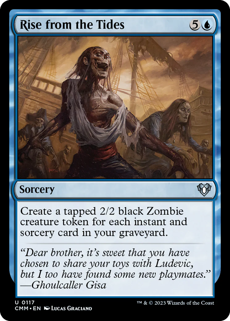 Rise from the Tides (CMM-117)  Foil - Commander Masters