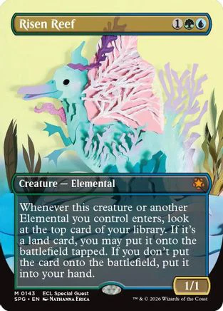 Risen Reef (Borderless) (SPG-143)  Foil - Special Guests