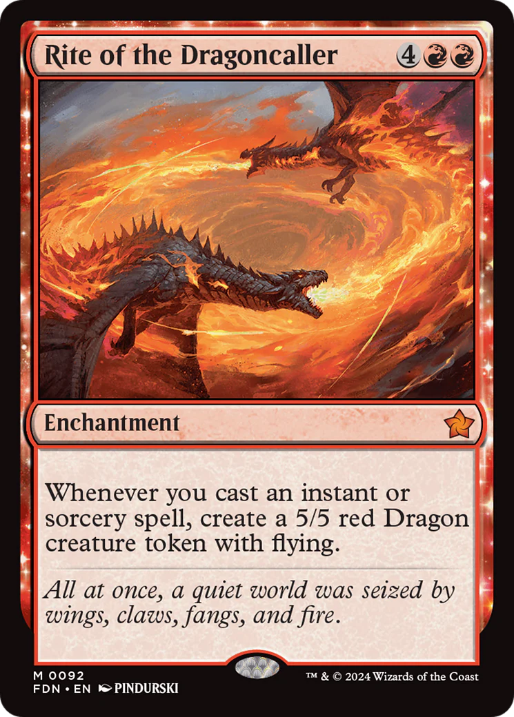 Rite of the Dragoncaller (FDN-092)  - Foundations: (enchantment)