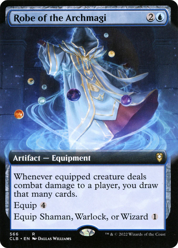 Robe of the Archmagi (Extended Art) (CLB-566)  Foil - Commander Legends: Battle for Baldur's Gate: (Extended Art)