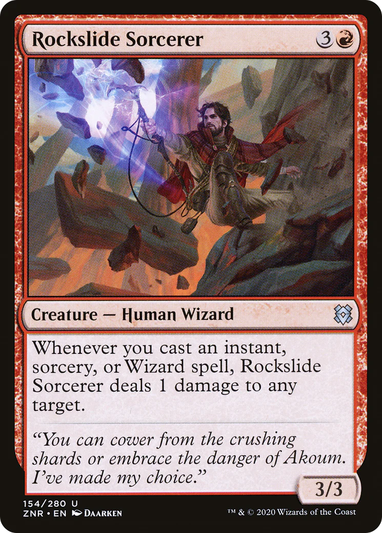 Rockslide Sorcerer (ZNR-154)  Foil - Zendikar Rising
