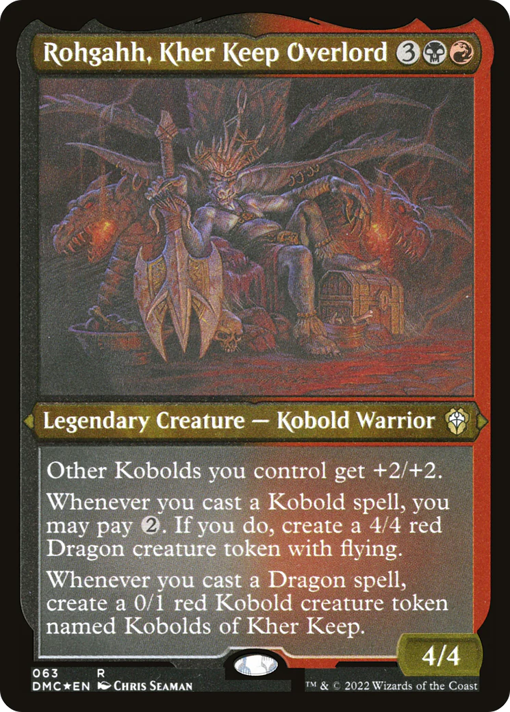 Rohgahh, Kher Keep Overlord (DMC-063)  Etched Foil - Dominaria United Commander