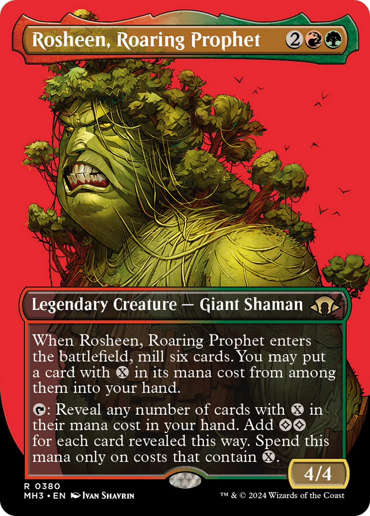 Rosheen, Roaring Prophet (Borderless) (MH3-380)  - Modern Horizons 3