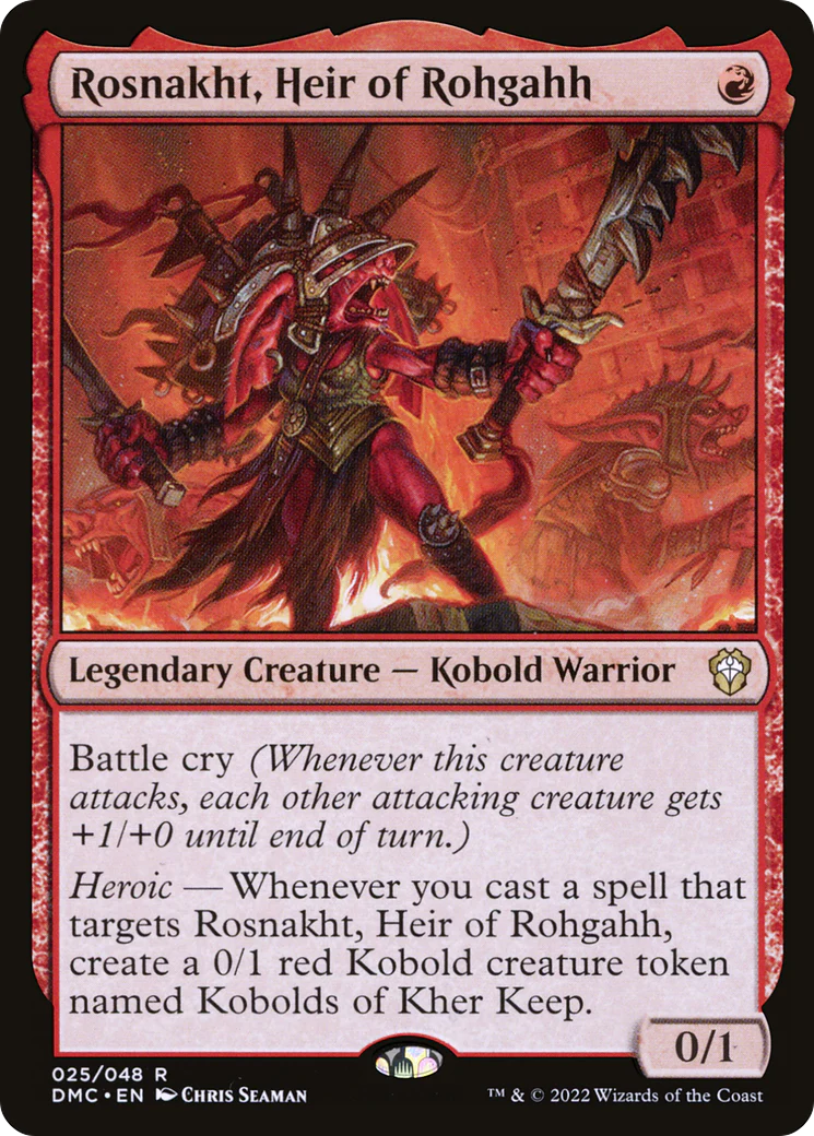 Rosnakht, Heir of Rohgahh (DMC-025)  Foil - Dominaria United Commander