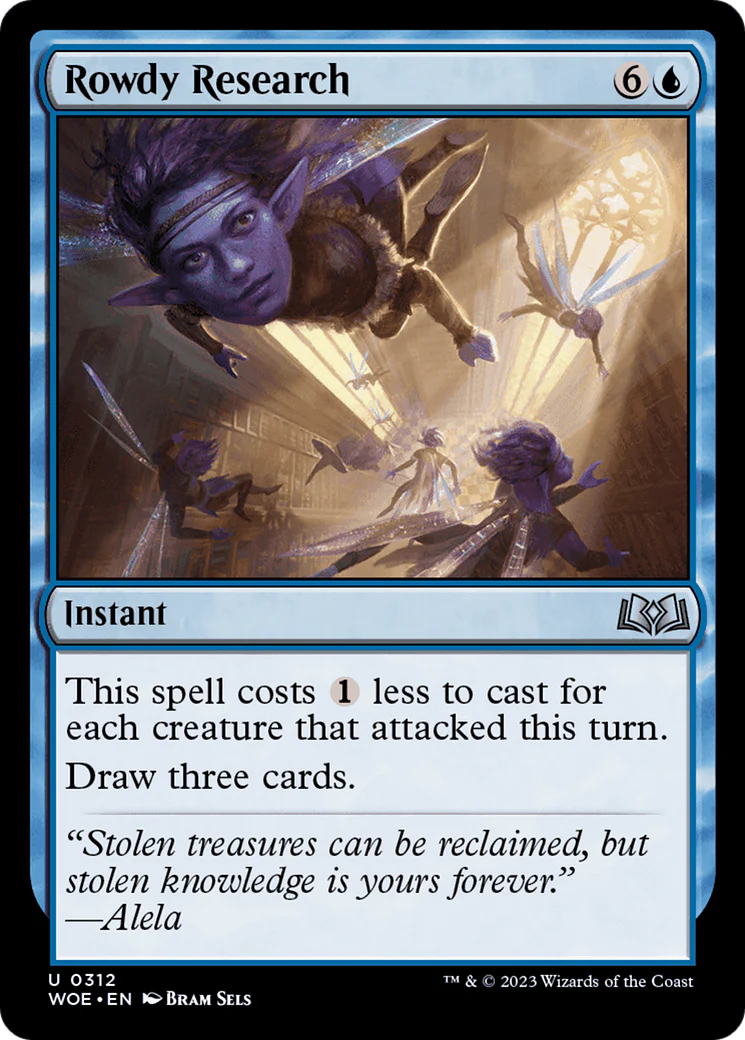 Rowdy Research (WOE-312)  Foil - Wilds of Eldraine