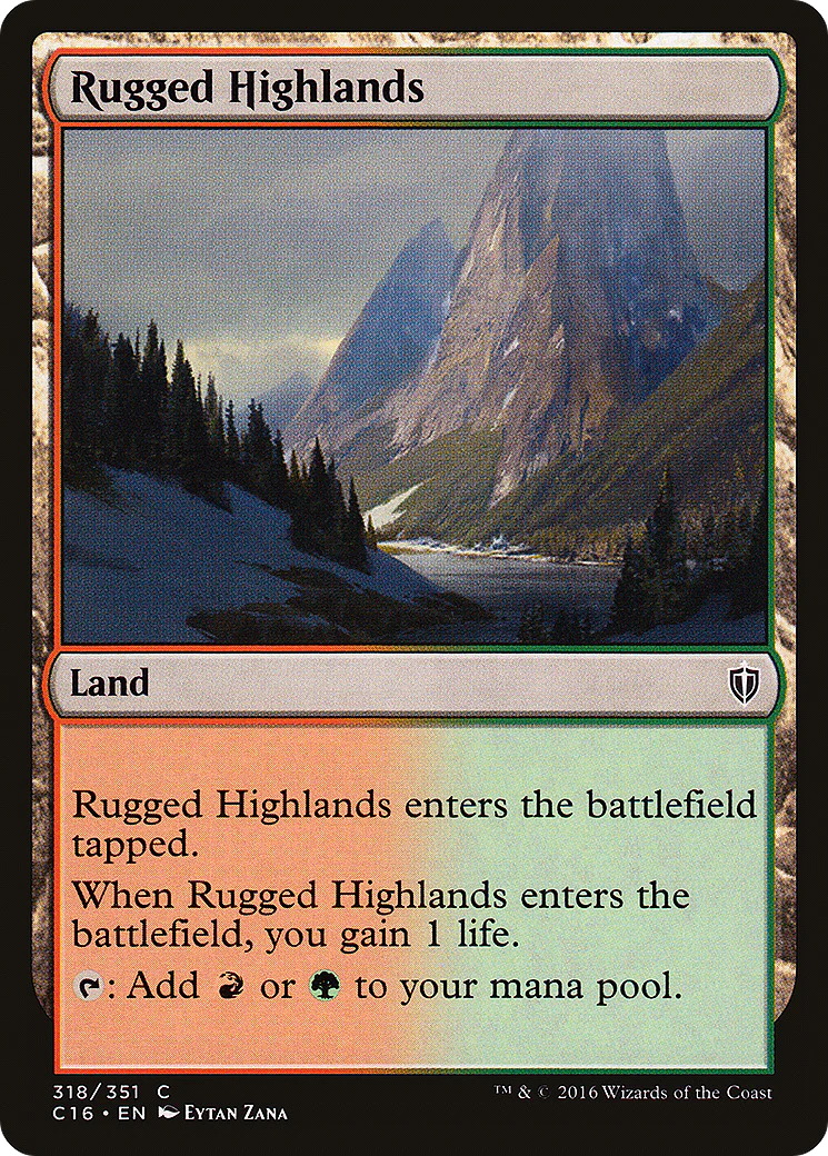 Rugged Highlands (C16-318)  - Commander 2016