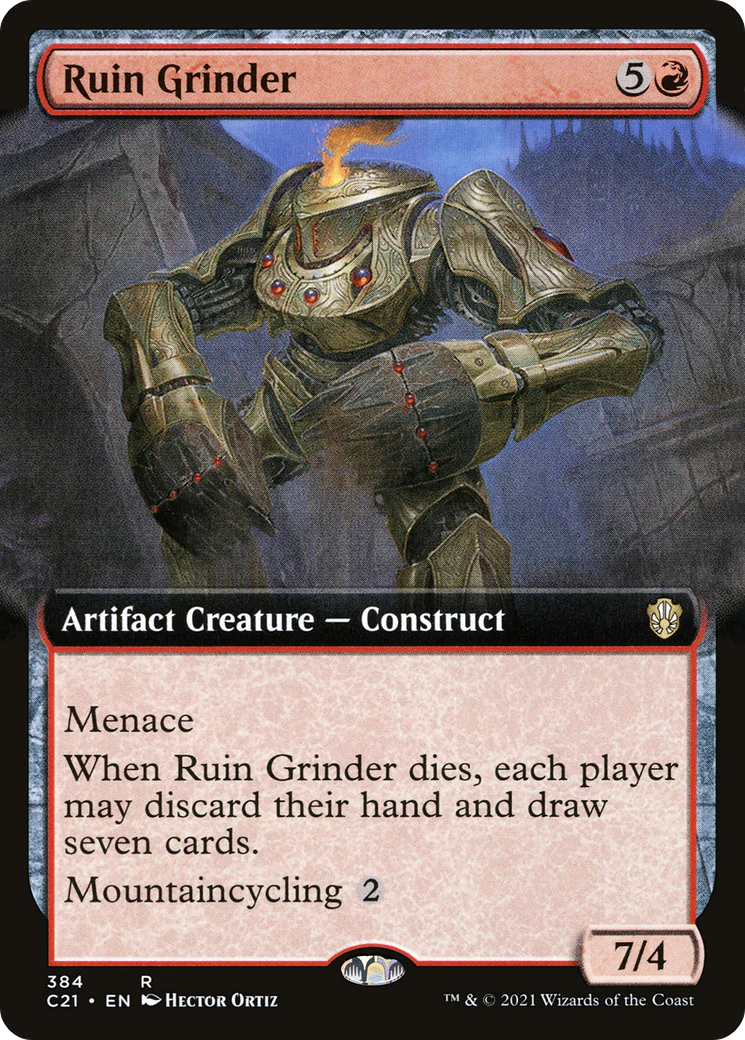 Ruin Grinder (Extended Art) (C21-384)  - Commander 2021: (Extended Art)