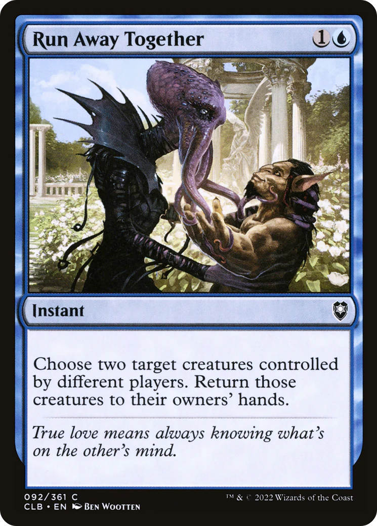 Run Away Together (CLB-092)  Foil - Commander Legends: Battle for Baldur's Gate