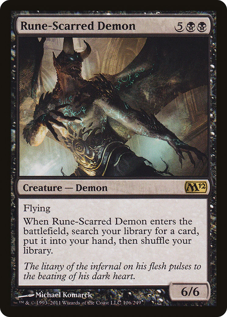 Rune-Scarred Demon (M12-106)  - Magic 2012