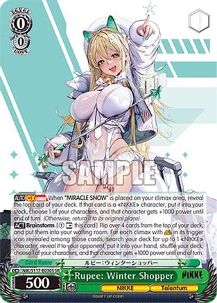 Rupee: Winter Shopper (SR) (NIK/S117-E030S SR) - GODDESS OF VICTORY: NIKKE