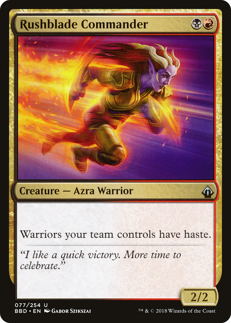 Rushblade Commander (BBD-077)  Foil - Battlebond