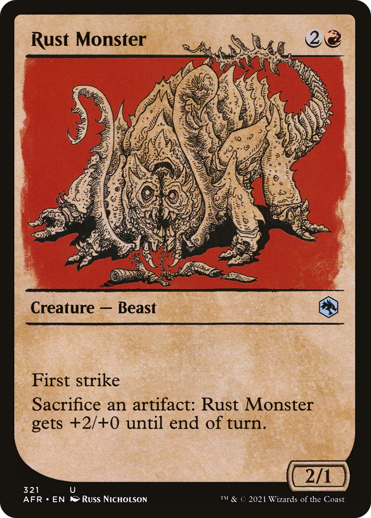 Rust Monster (Showcase) (AFR-321)  Foil - Adventures in the Forgotten Realms: (Showcase)