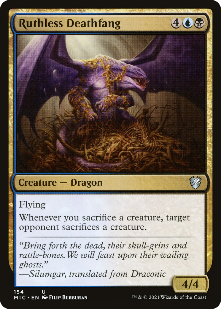 Ruthless Deathfang (MIC-154)  - Midnight Hunt Commander