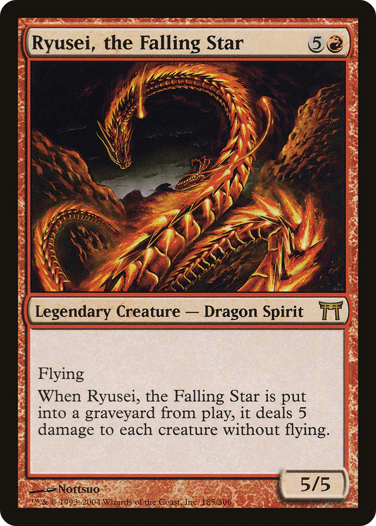 Ryusei, the Falling Star (CHK-185)  - Champions of Kamigawa