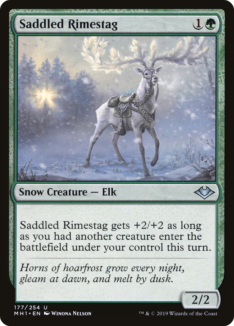 Saddled Rimestag (MH1-177)  Foil - Modern Horizons