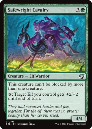 Safewright Cavalry (ECL-191)  Foil - Lorwyn Eclipsed