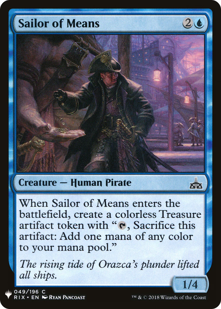 Sailor of Means (LIST-049)  - The List