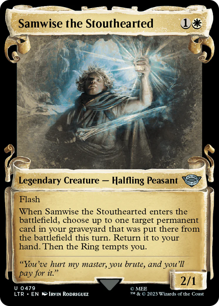 Samwise the Stouthearted (Showcase Scrolls) (LTR-479)  Foil - The Lord of the Rings: Tales of Middle-earth
