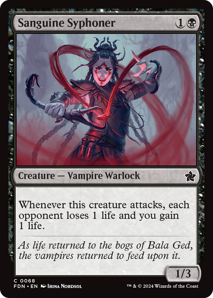 Sanguine Syphoner (FDN-068)  Foil - Foundations