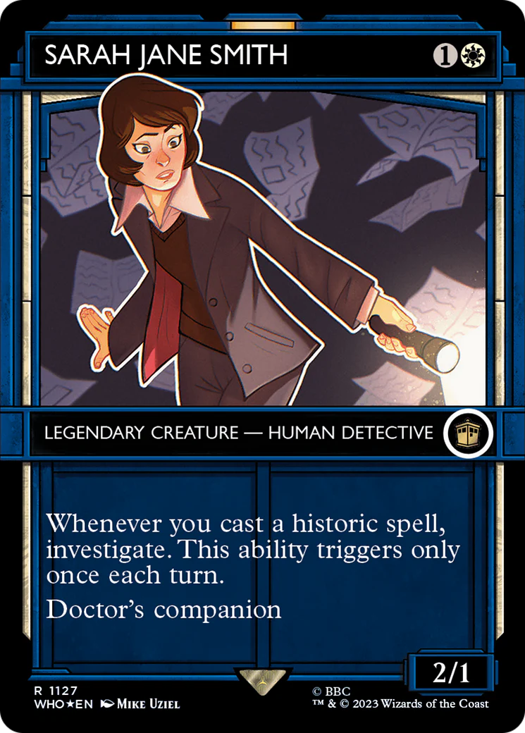 Sarah Jane Smith (Showcase) (Surge Foil) (WHO-1127)  Foil - Doctor Who