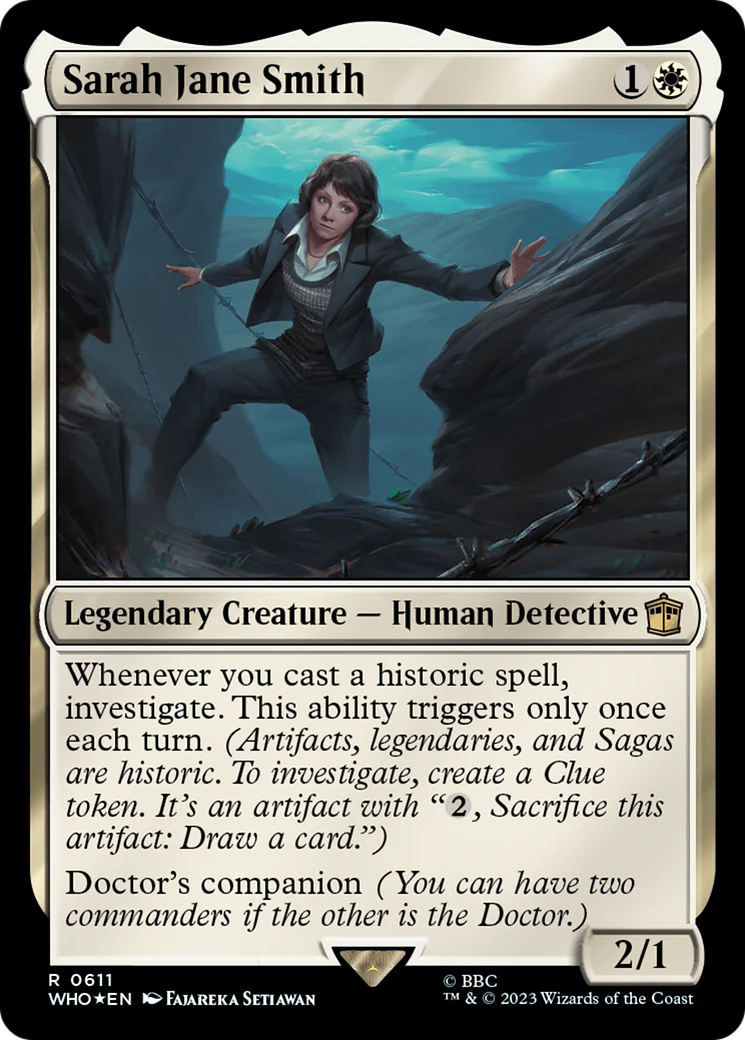 Sarah Jane Smith (Surge Foil) (WHO-611)  Foil - Doctor Who