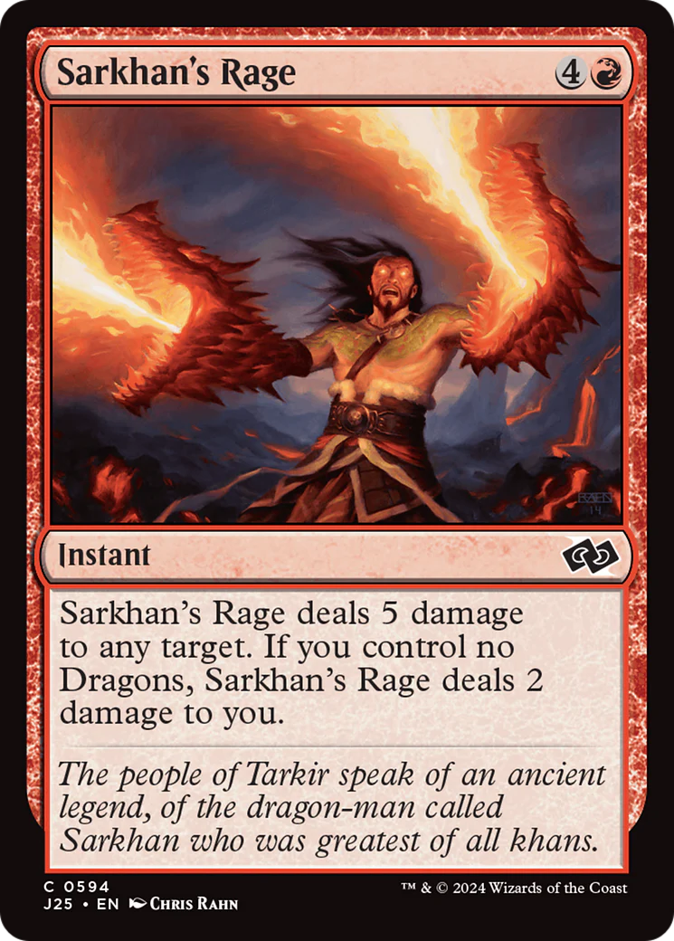 Sarkhan's Rage (J25-594)  - Foundations Jumpstart