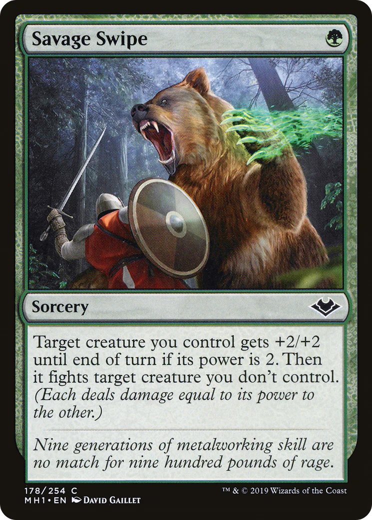 Savage Swipe (MH1-178)  Foil - Modern Horizons