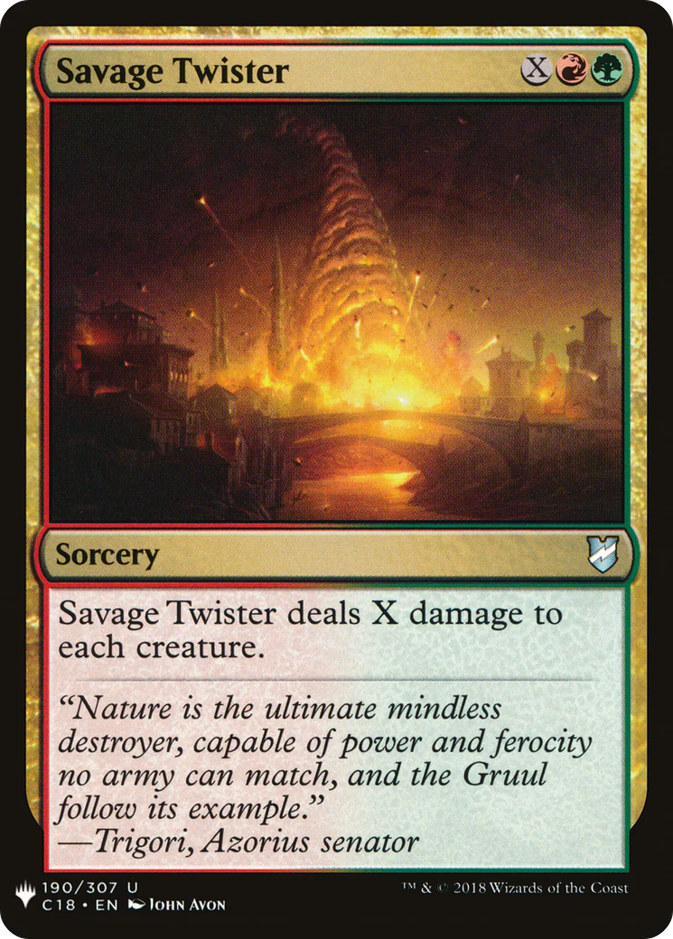 Savage Twister (LIST-190)  - The List