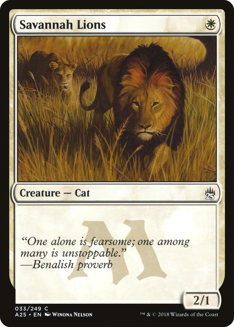 Savannah Lions (A25-033)  Foil - Masters 25