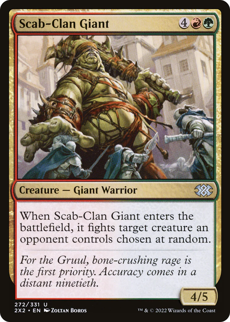 Scab-Clan Giant (2X2-272)  Foil - Double Masters 2022