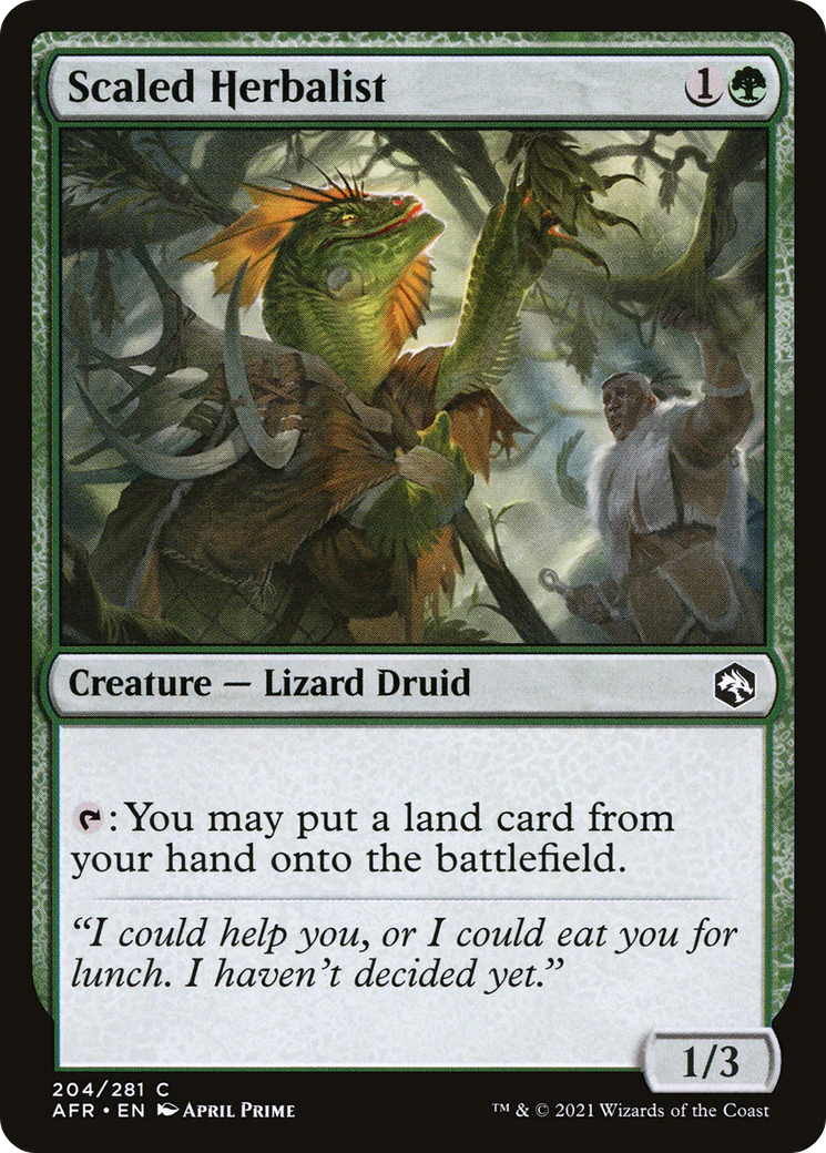 Scaled Herbalist (AFR-204)  - Adventures in the Forgotten Realms