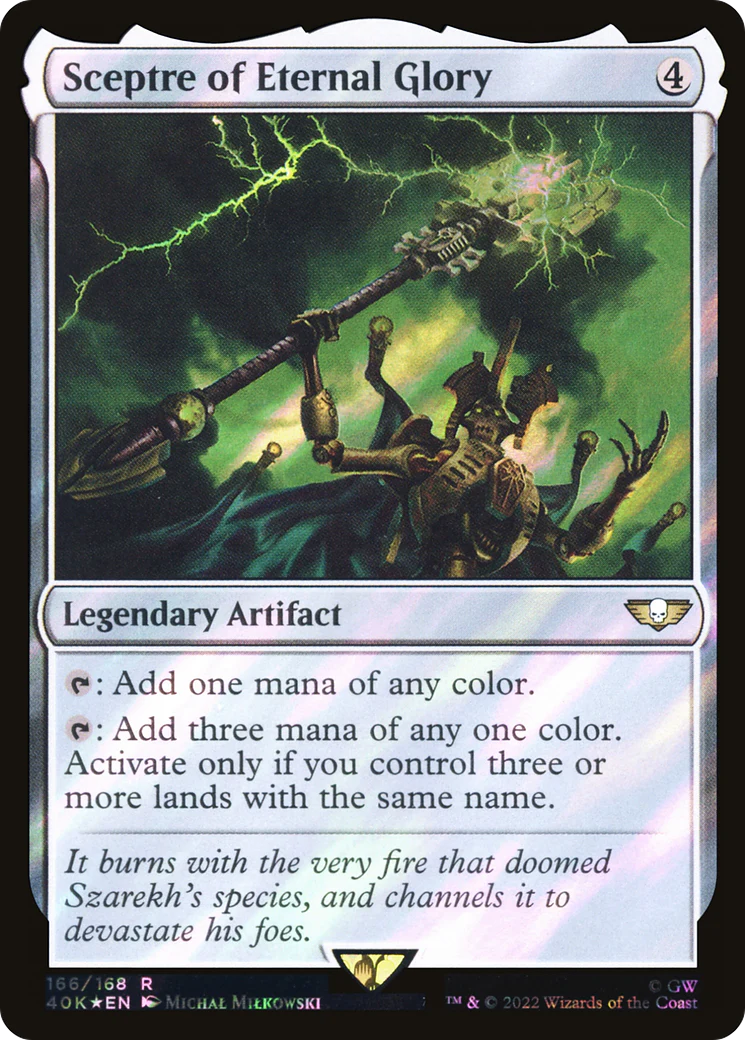 Sceptre of Eternal Glory (Surge Foil) (40K-166)  Foil - Warhammer 40,000 Commander